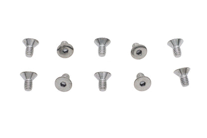 Allen Flat Head Screws Chrome 1/4 x 1/2