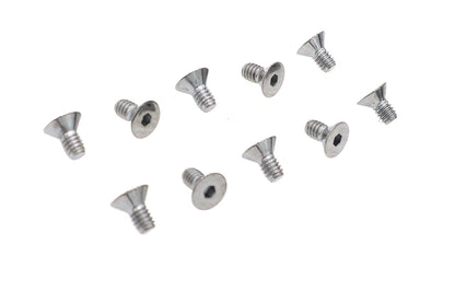 Allen Flat Head Screws Chrome 1/4 x 1/2