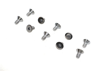 Allen Flat Head Screws Chrome 1/4 x 1/2