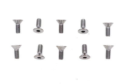 Allen Flat Head Screws Chrome 1/4 x 5/8