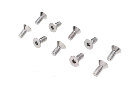 Allen Flat Head Screws Chrome 1/4 x 5/8