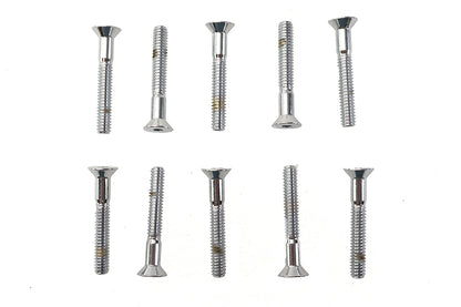 Allen Flat Head Screws Chrome 1/4-20 x 1-3/4