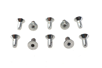 Allen Flat Head Screws Chrome 5/16 x 3/4
