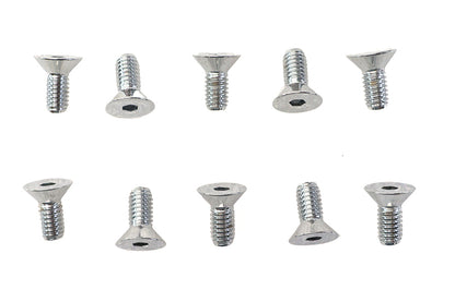 Allen Flat Head Screws Chrome 5/16 x 3/4