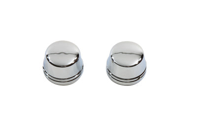 Chrome Front Axle Cap Cover Set, Cap Style