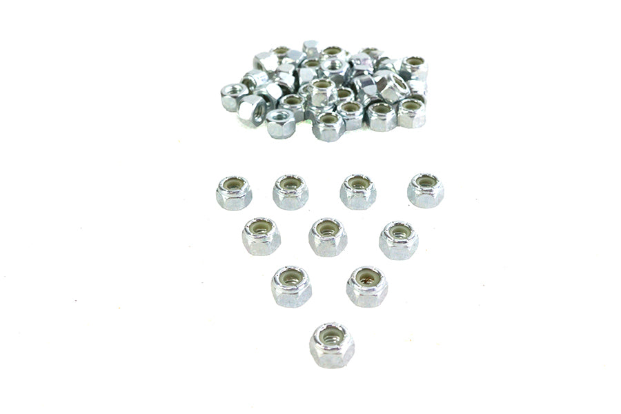 Zinc Hex Nuts 1/4-20 Nyloc