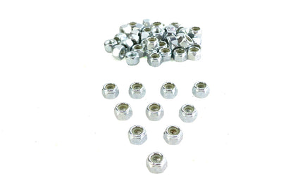 Zinc Hex Nuts 1/4-20 Nyloc