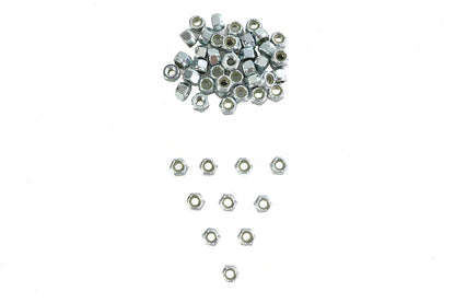 Zinc Hex Nuts 1/4-20 Nyloc