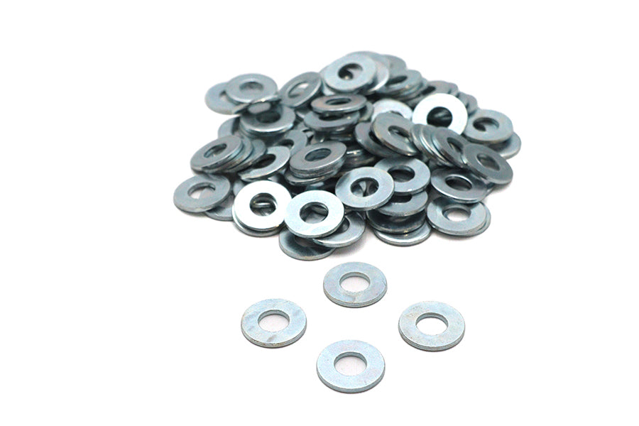 Zinc Flat Washers 1/4 Inner Diameter