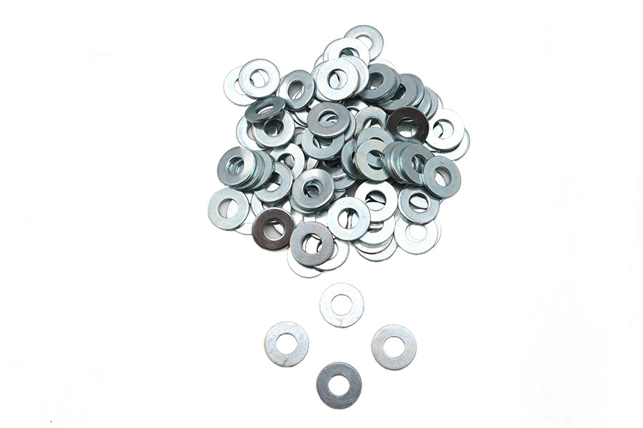 Zinc Flat Washers 1/4 Inner Diameter