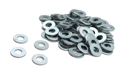 Zinc Flat Washers 1/4 Inner Diameter