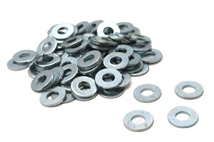 Zinc Flat Washers 1/4 Inner Diameter