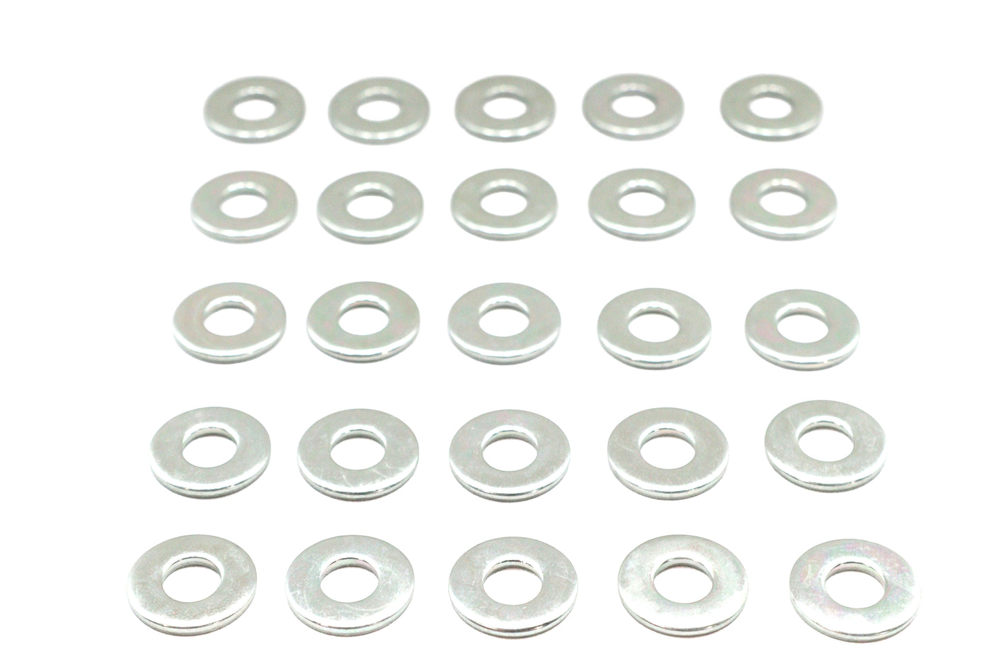 Zinc Flat Washers 1/4 Inner Diameter