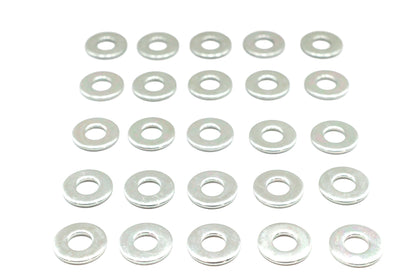 Zinc Flat Washers 1/4 Inner Diameter