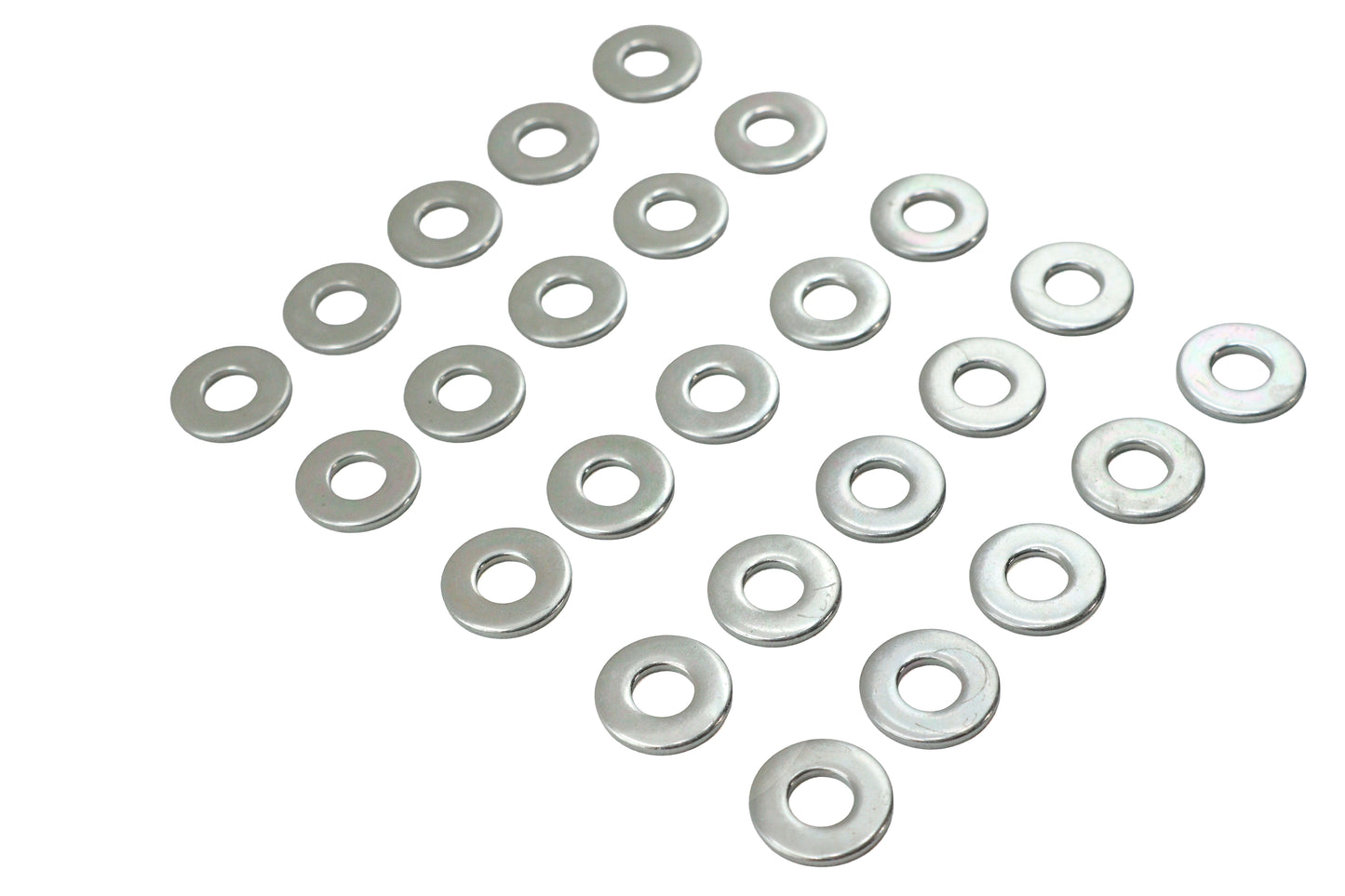 Zinc Flat Washers 1/4 Inner Diameter