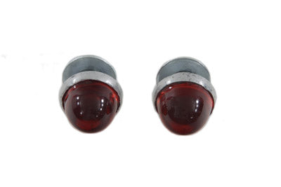 License Plate Reflector Set Red