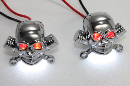 License Plate Frame Skull Krommets