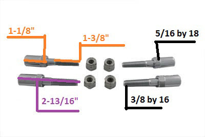Wyatt Gatling Luggage Rack Bolt Stud Kit