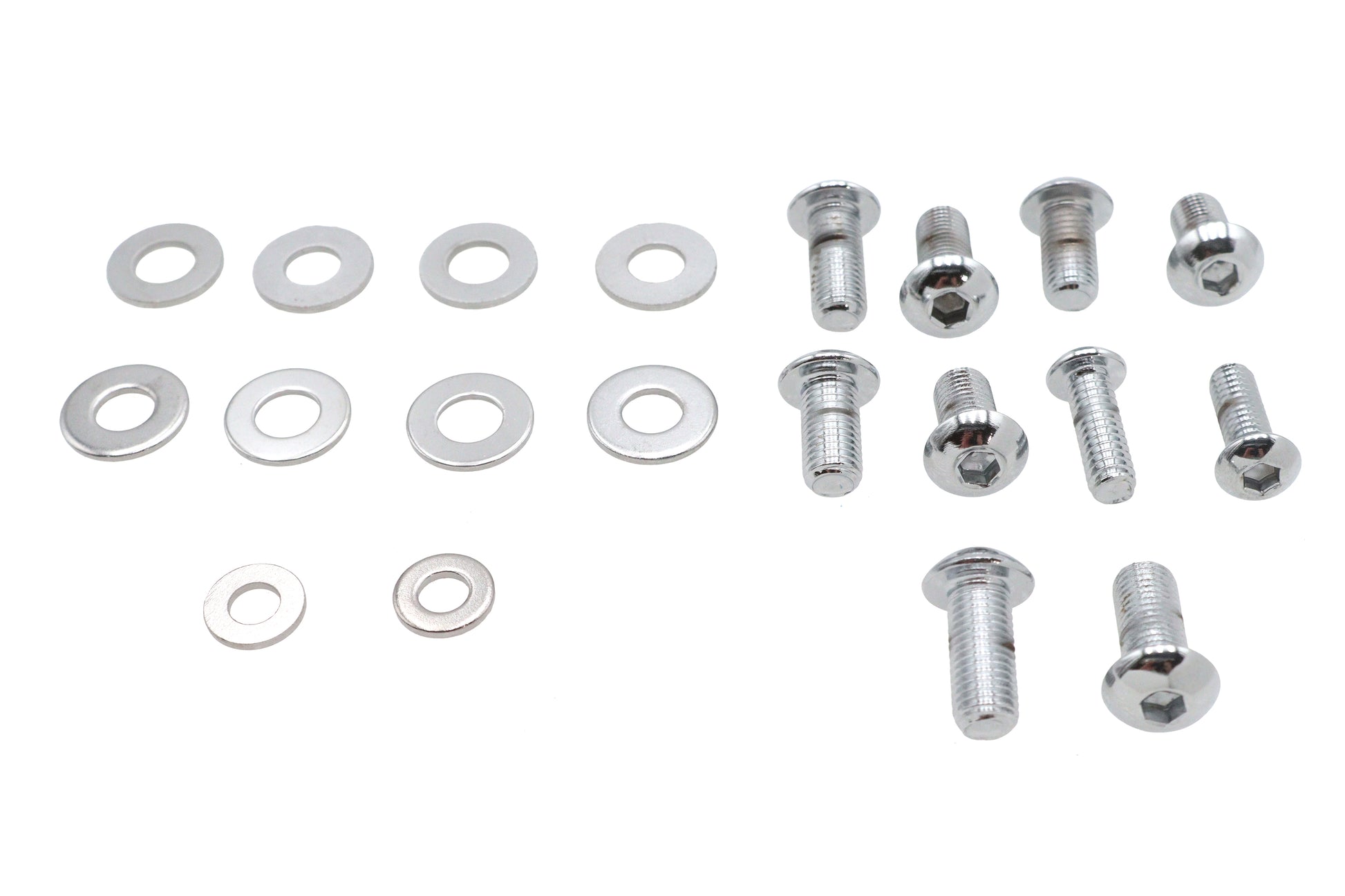 Headlamp Cowl Screw Kit Polished Chrome