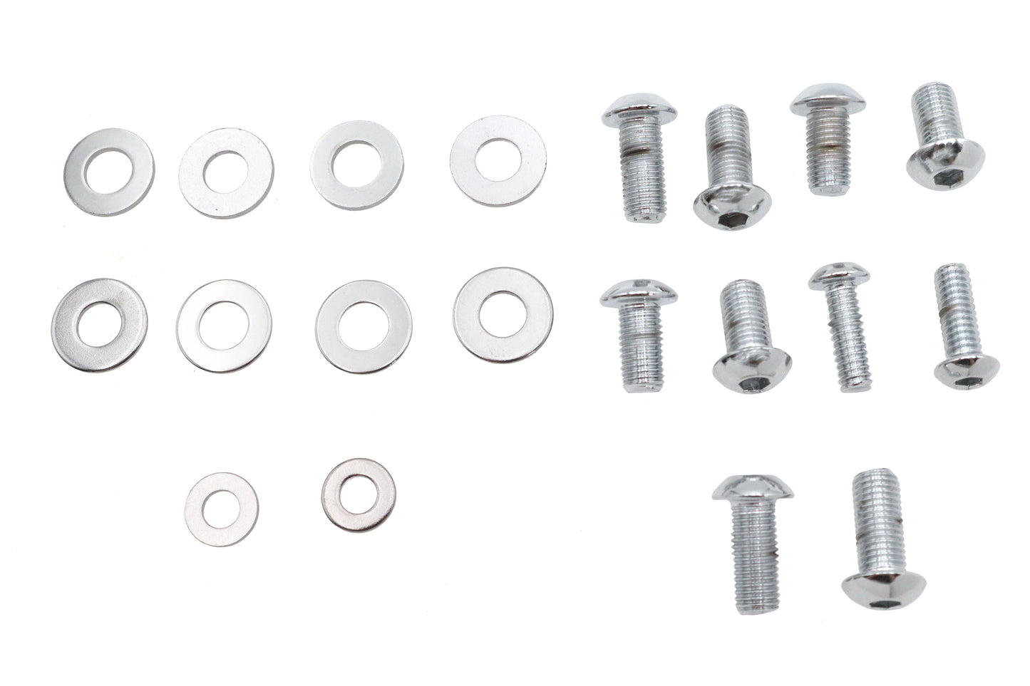 Headlamp Cowl Screw Kit Polished Chrome
