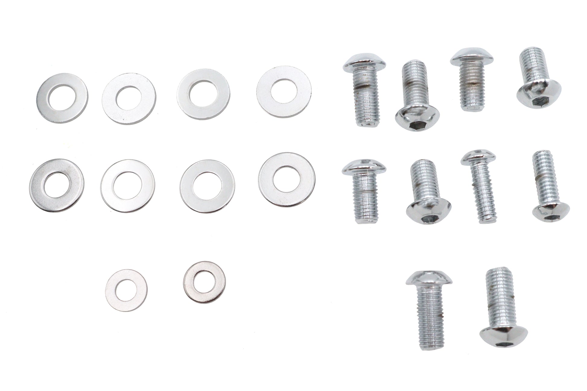Headlamp Cowl Screw Kit Polished Chrome
