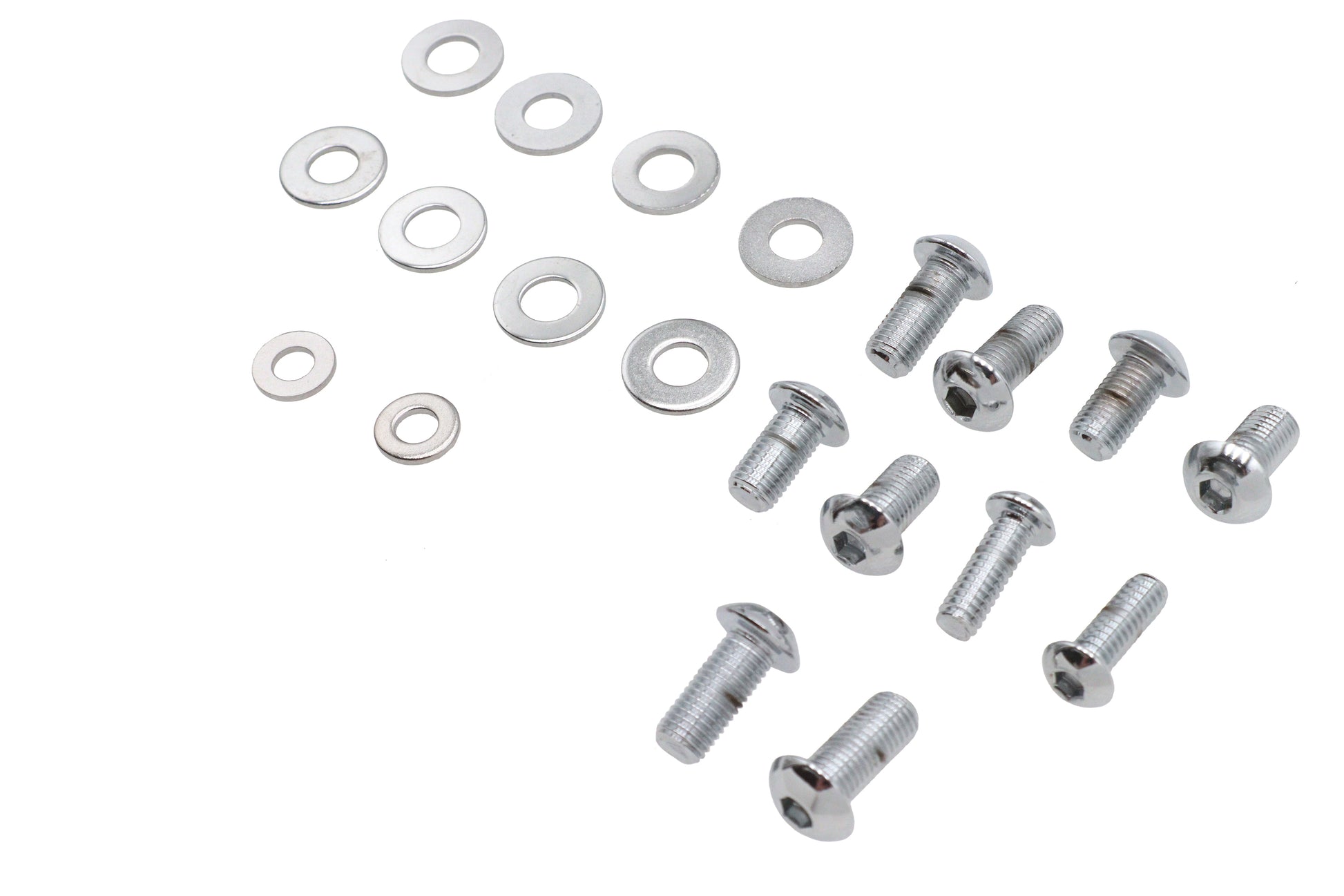 Headlamp Cowl Screw Kit Polished Chrome