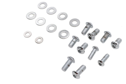 Headlamp Cowl Screw Kit Polished Chrome