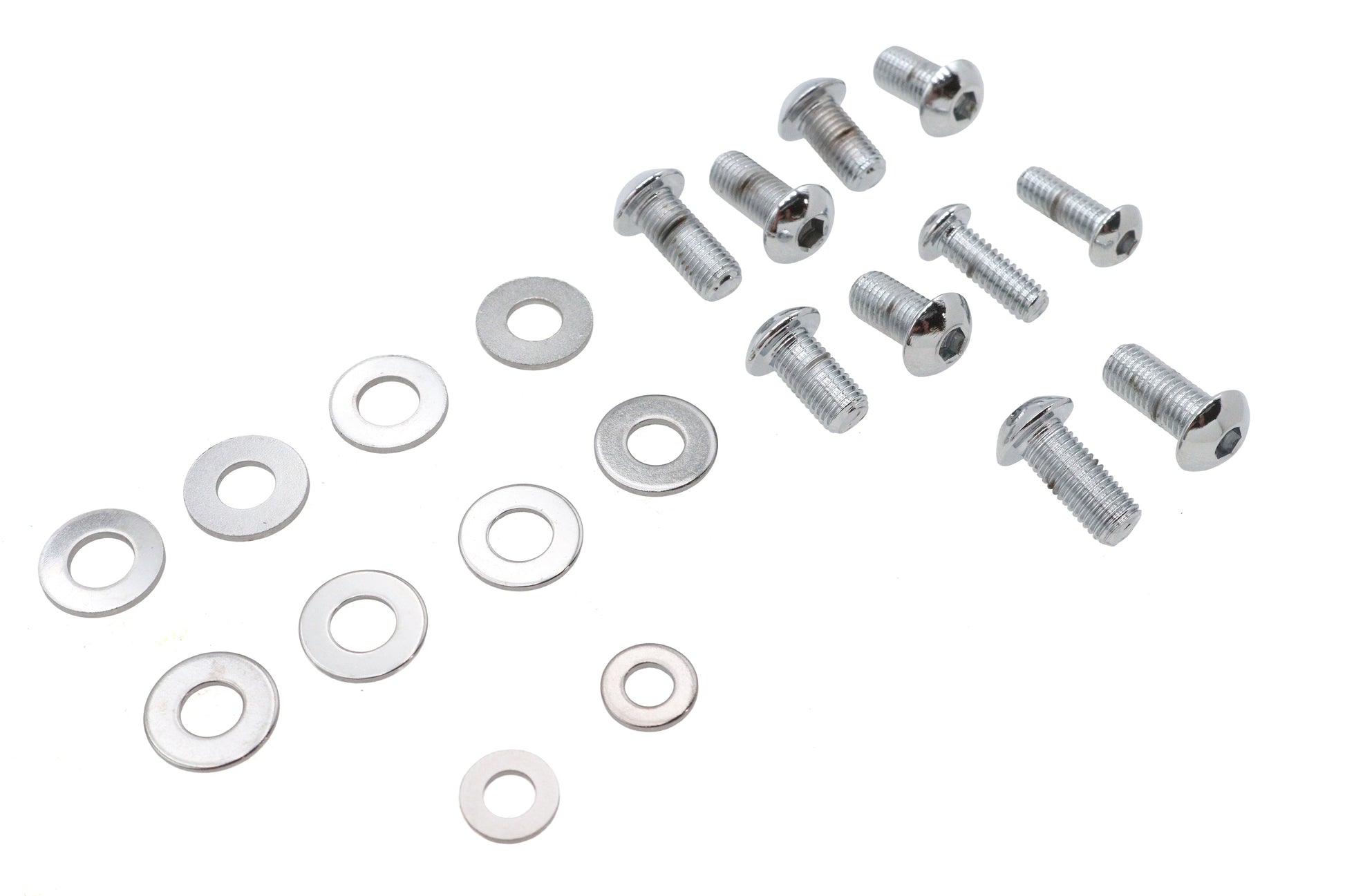 Headlamp Cowl Screw Kit Polished Chrome