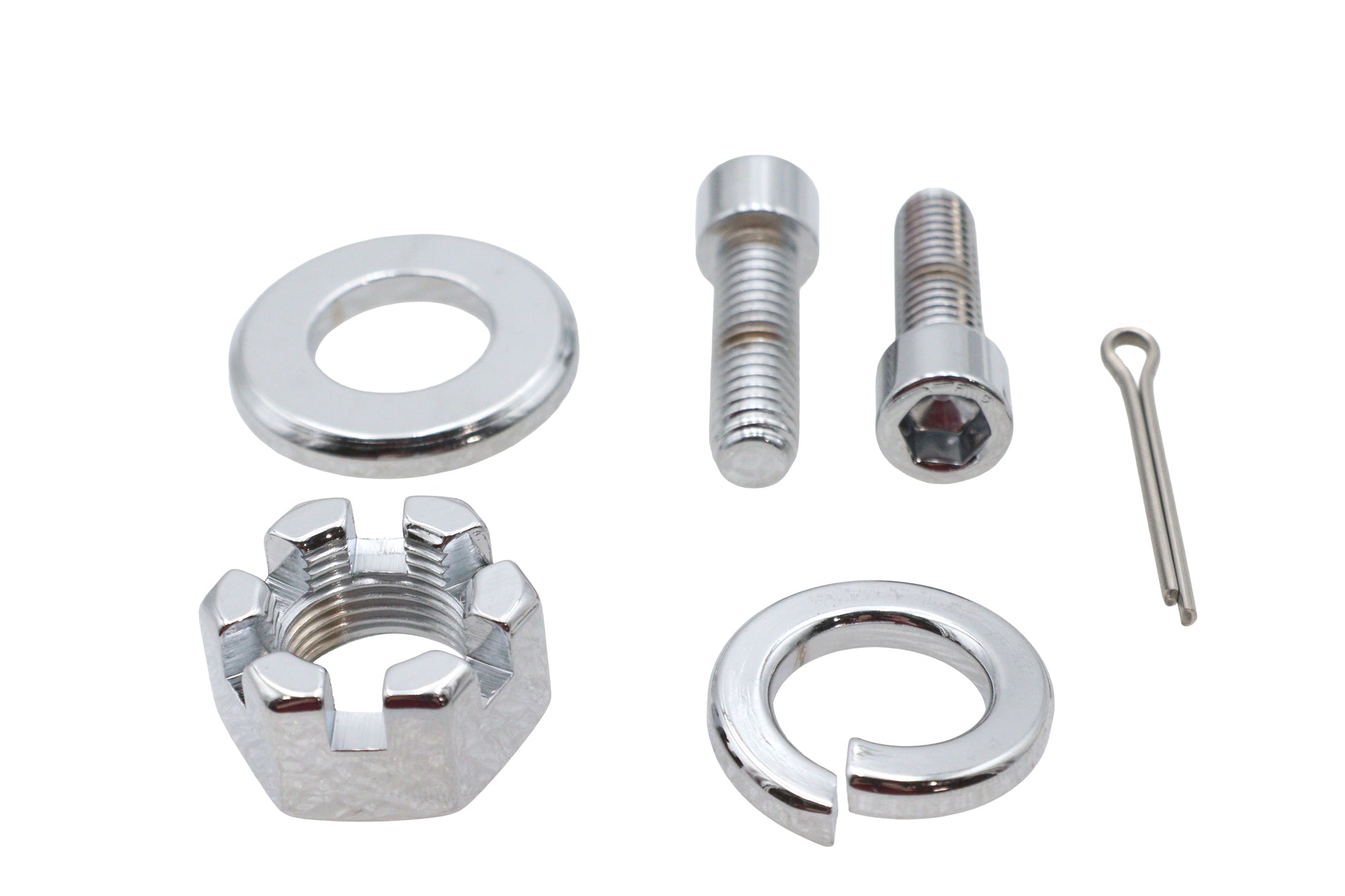 Chrome Rear Axle Nut Kit