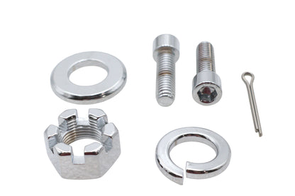 Chrome Rear Axle Nut Kit