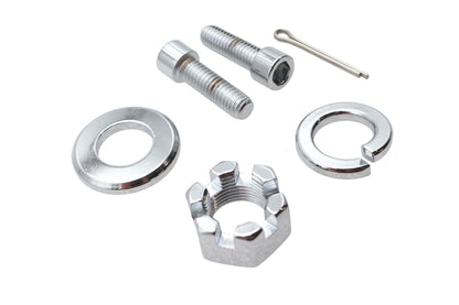 Chrome Rear Axle Nut Kit