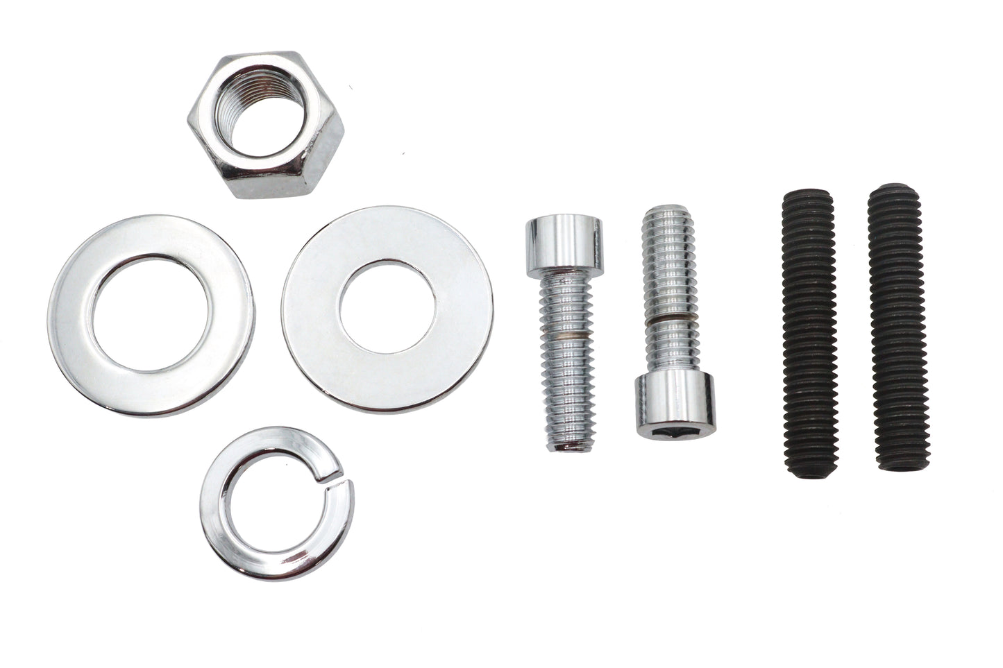 Chrome Rear Axle Nut Kit