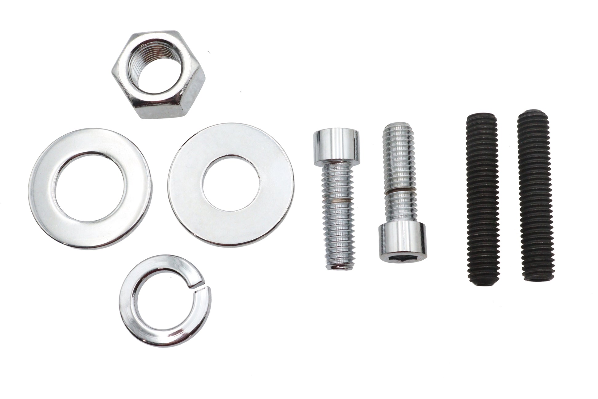 Chrome Rear Axle Nut Kit