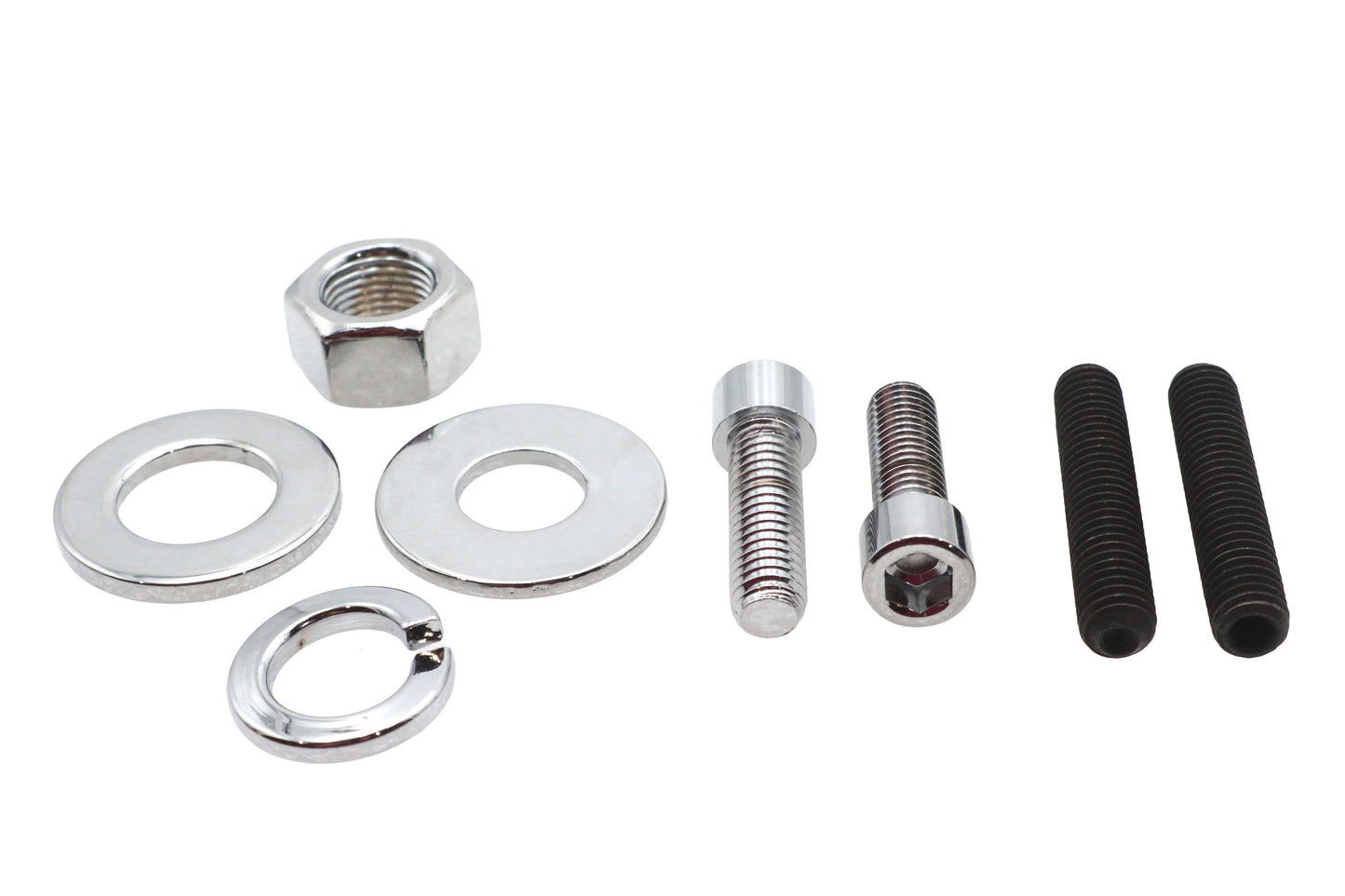 Chrome Rear Axle Nut Kit