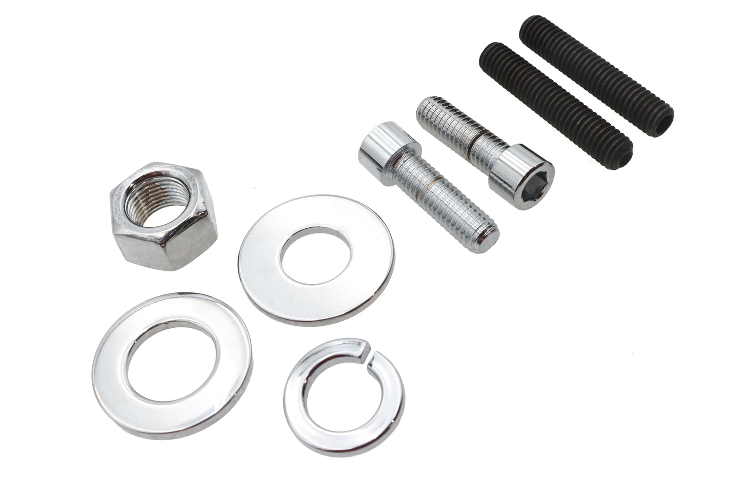 Chrome Rear Axle Nut Kit