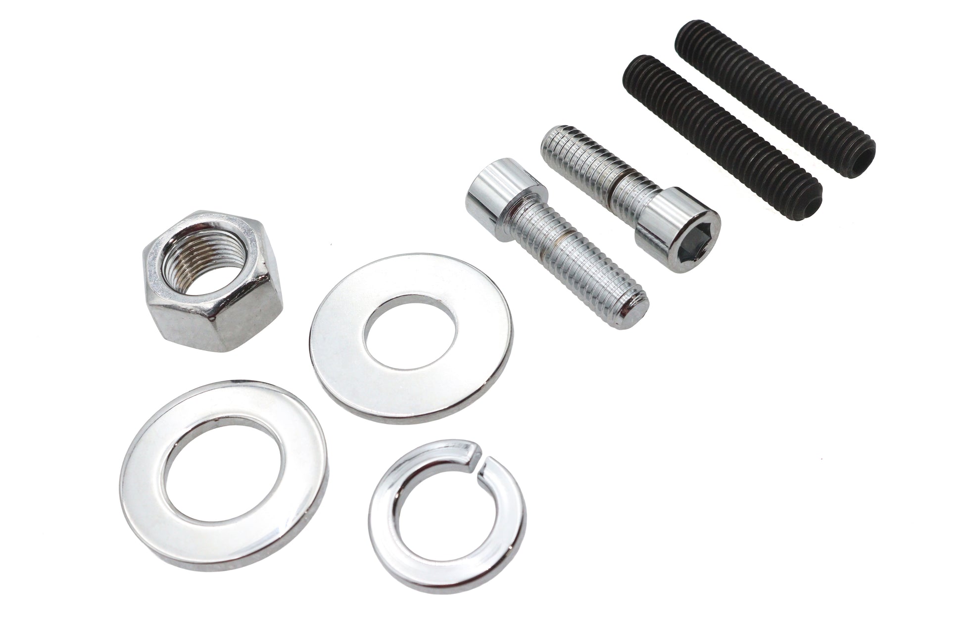 Chrome Rear Axle Nut Kit