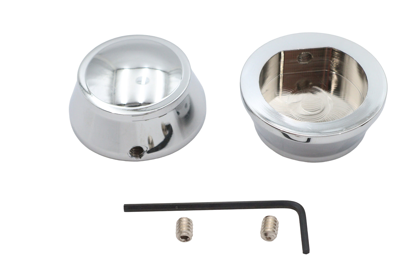 Swingarm Pivot Caps Chrome