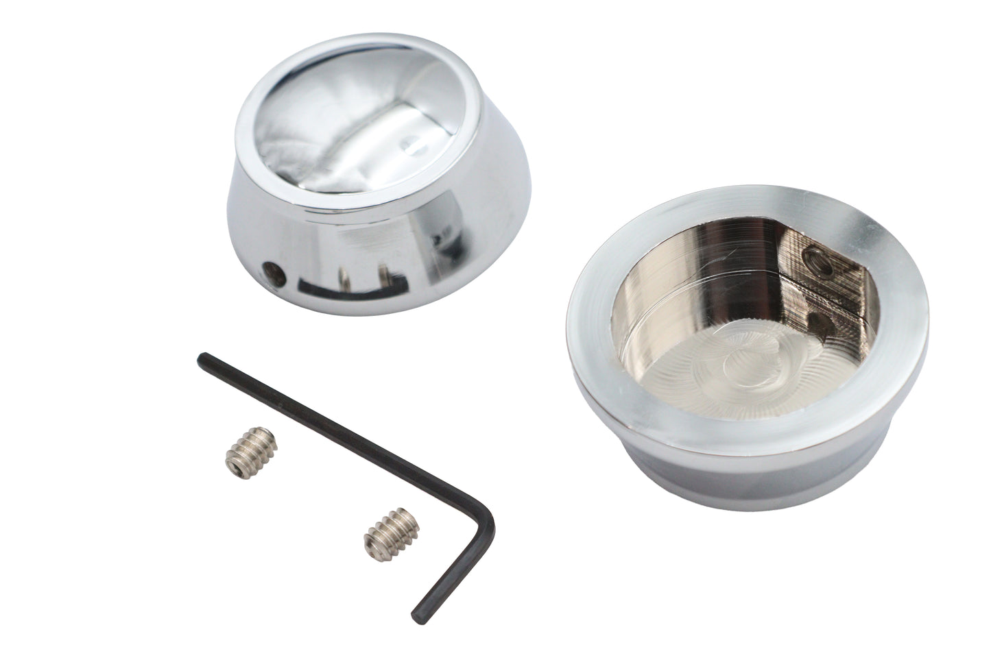 Swingarm Pivot Caps Chrome