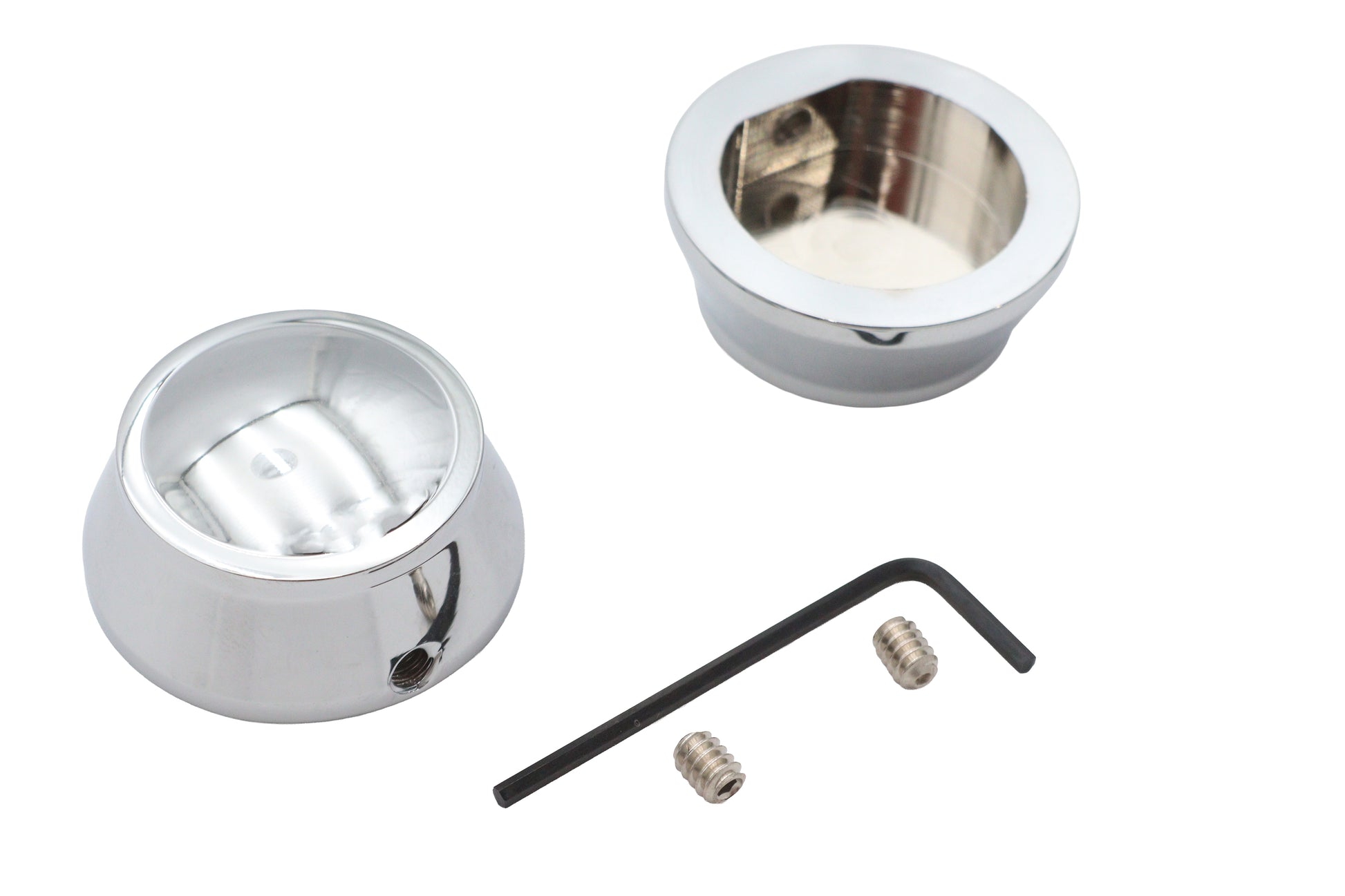 Swingarm Pivot Caps Chrome