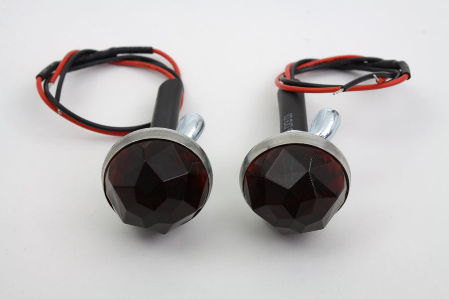 Red LED Reflector Set