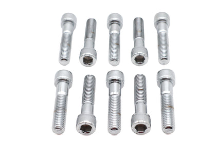 Allen Socket Cap Bolt Knurled Chrome