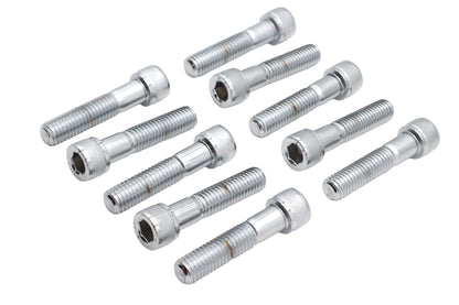 Allen Socket Cap Bolt Knurled Chrome