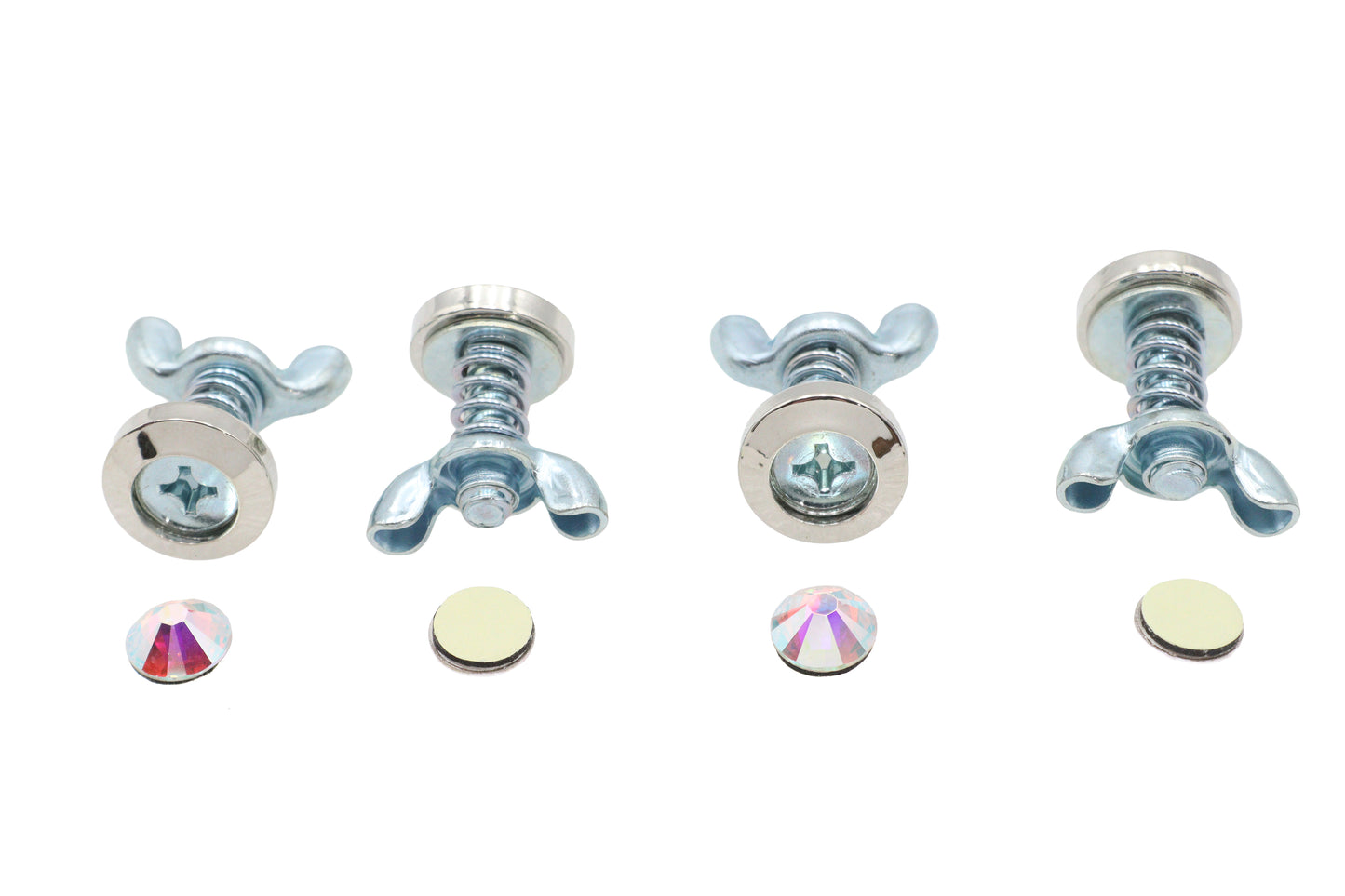 License Plate Bolt Set Pearl Style