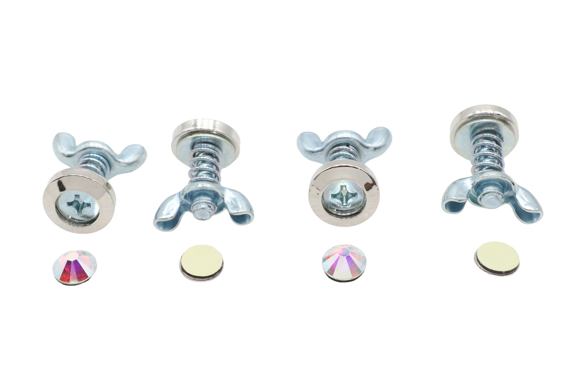 License Plate Bolt Set Pearl Style