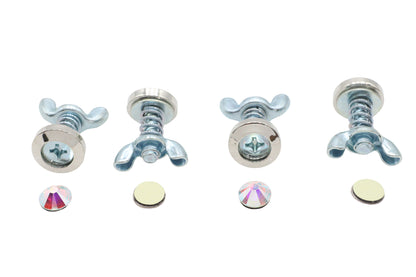 License Plate Bolt Set Pearl Style