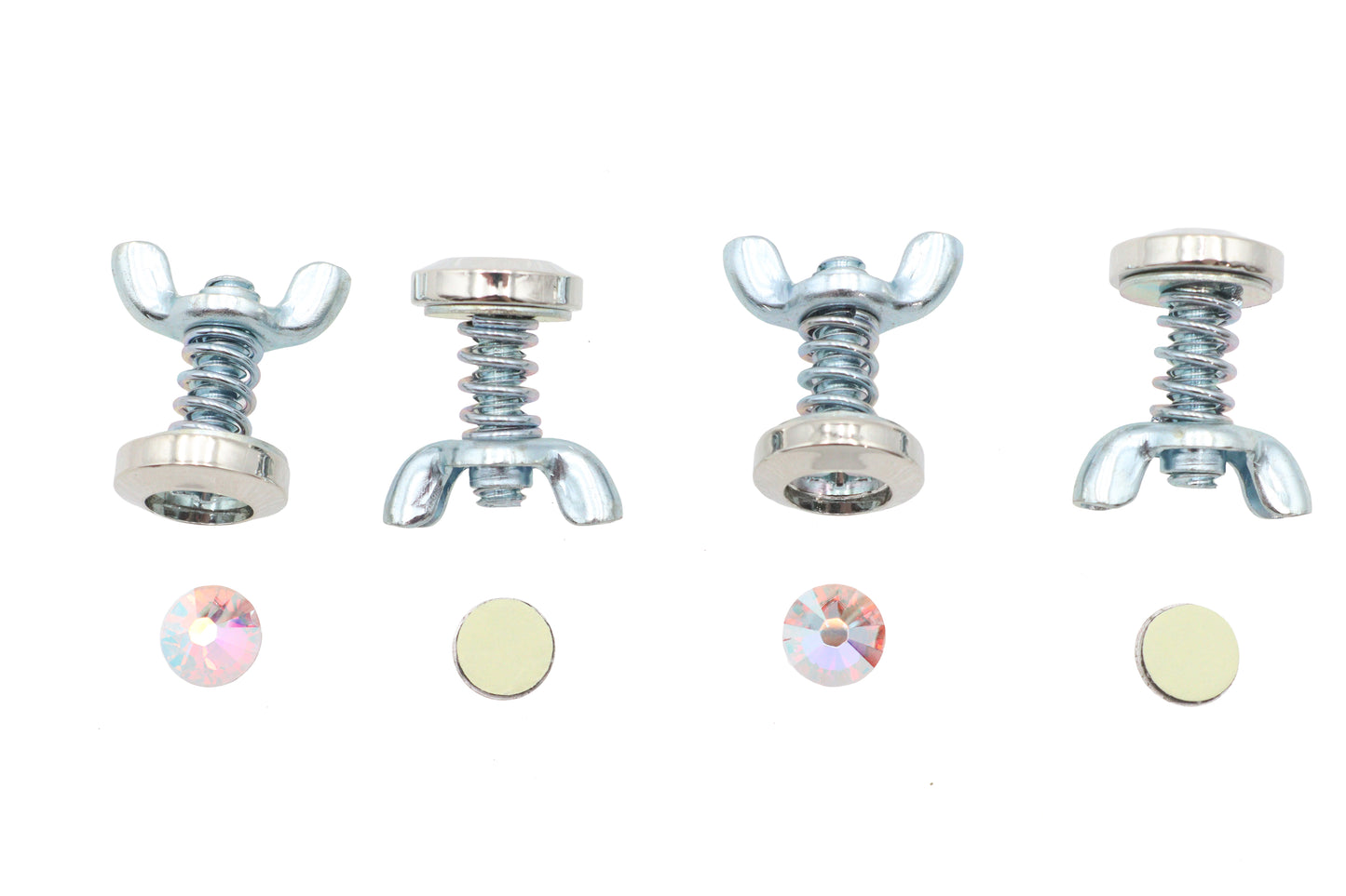 License Plate Bolt Set Pearl Style