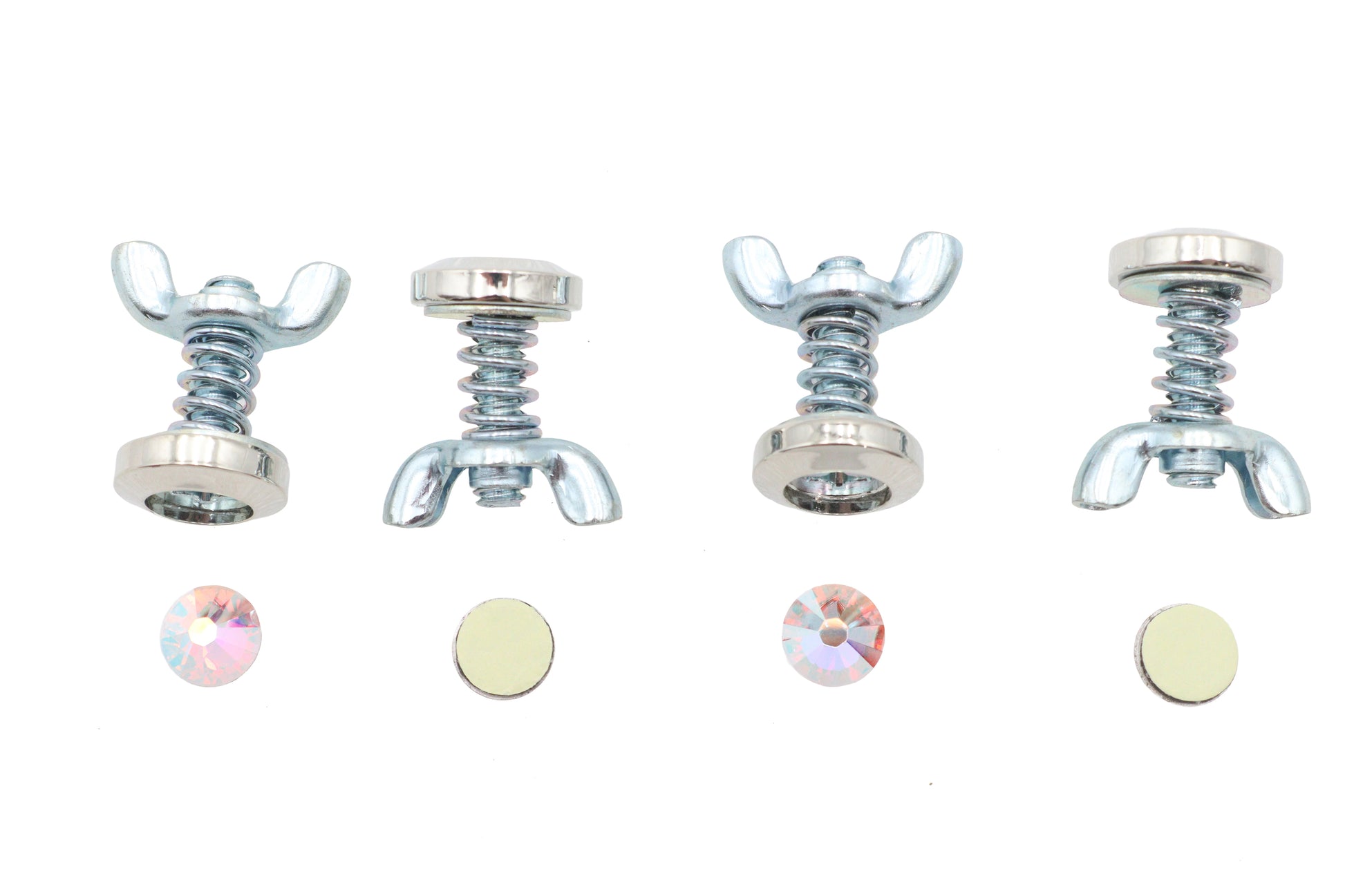 License Plate Bolt Set Pearl Style