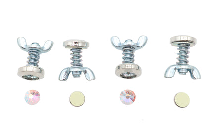 License Plate Bolt Set Pearl Style