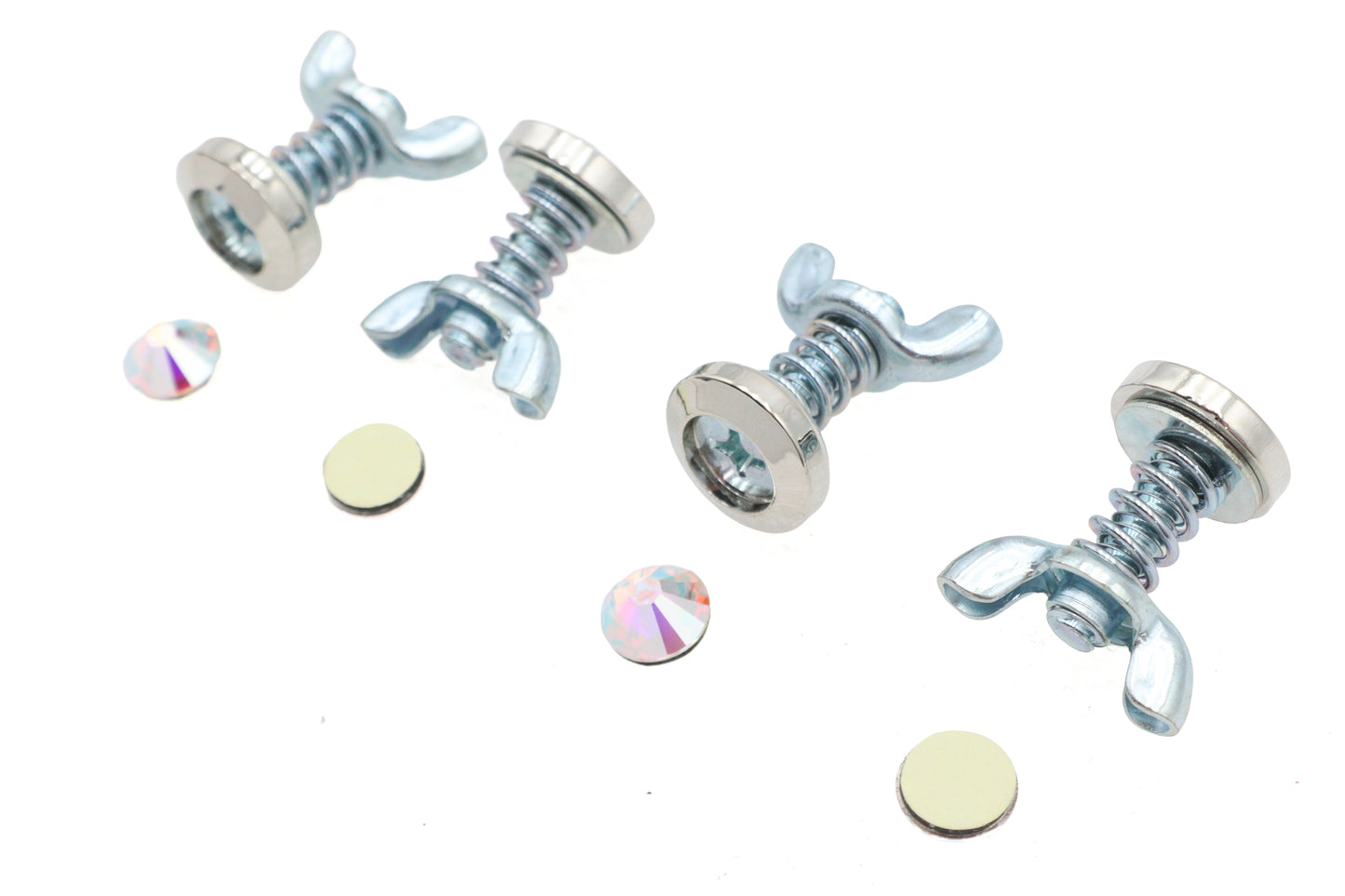 License Plate Bolt Set Pearl Style