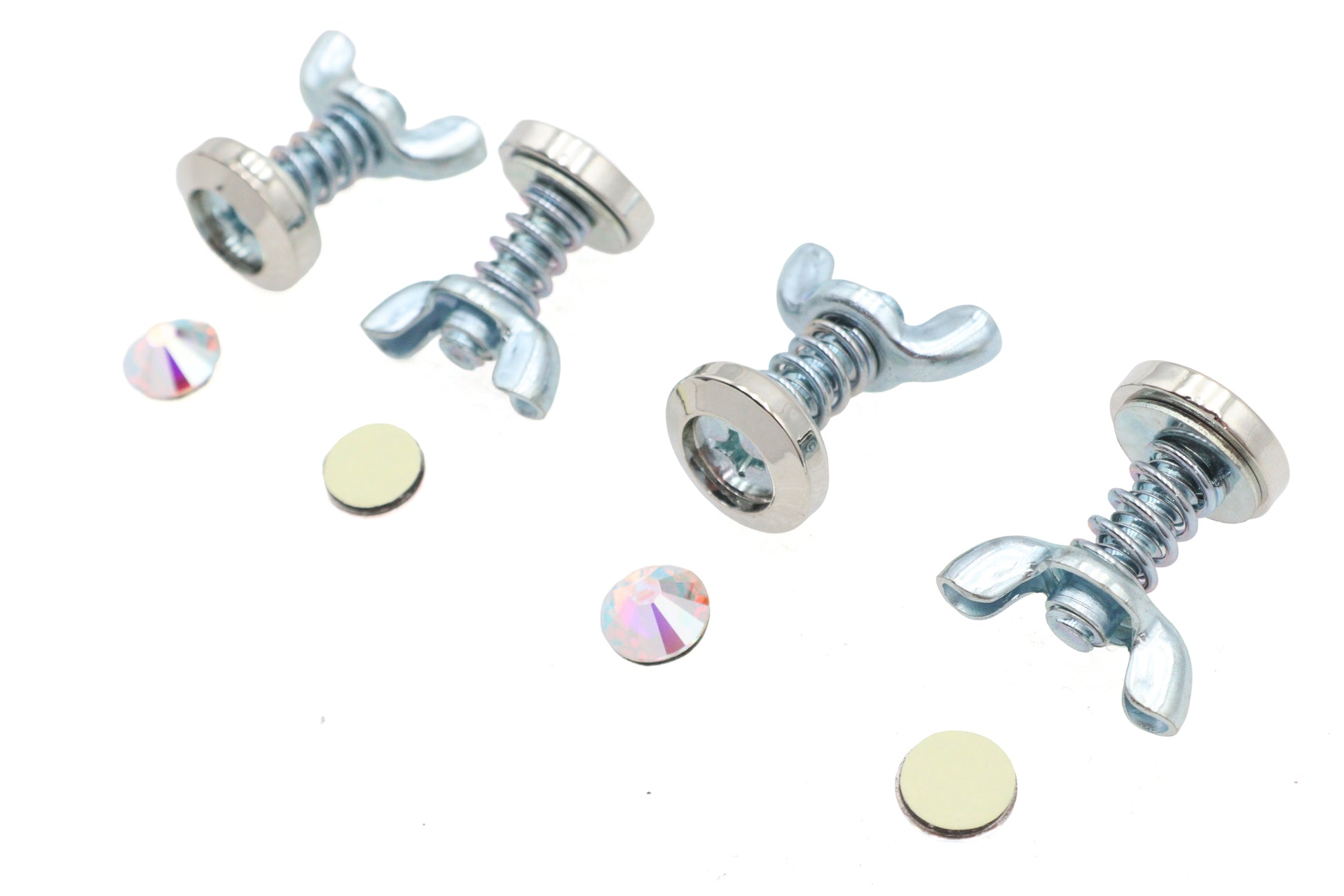 License Plate Bolt Set Pearl Style